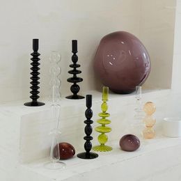 Candle Holders Pillar Holder For Table Centerpiece Modern Stand Decor Wedding Decoration Dry Flower Vase