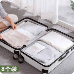Storage Bags Transparent Waterproof Travel Bag Underwear Closet Organiser Set Sealed Luggage Packaging