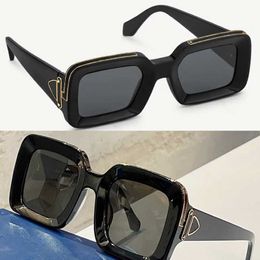 Men women designer sunglasses Z1591W Black acetate frame and lenses Square shape House style mens second-generation millionaire glasses 280l