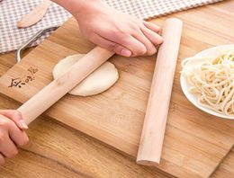 Natural Wooden Rolling Pin Fondant Cake Decoration Kitchen Tool Durable Non Stick Dough Roller High Quality 0 74bx B5626201