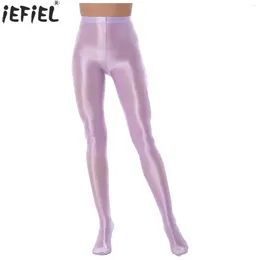 Women's Panties Women Fashion Glossy Pantyhose Ballet Dance See Through Yoga Leggings Pants Training Fitness Workout Sports Trousers Tights