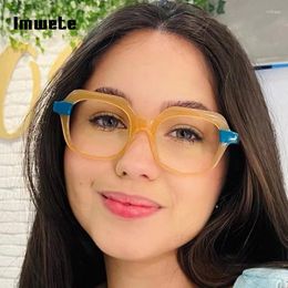 Sunglasses Frames Imwete Myopia Glasses Fashion Anti-blue For Women Men Big Square College Students Eyeglasses