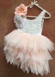 Baby Lace Cake Party Dress Childrens Princess Dress Flower Girl Dress Pattern 240521