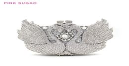 Pink sugao designer evening bags Ladies Clutch Bag Luxury Crystal Diamond Dinner Bag Hand-Set Diamonds2298272