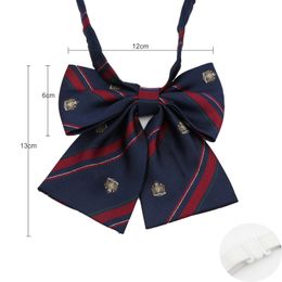 New Arrival Girl/Boy Summer School Formal Uniform Tie Set Colourful Stripe Plaid British Ties For Student Children Bowtie Necktie