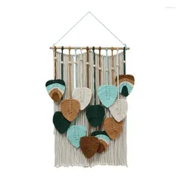 Tapestries Leaf Macrame Tapestry Modern Bohemian Handmade Boho Wall Decor Art For Home