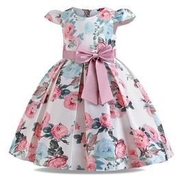 Girl's Dresses Elegant Girls Fairy Flower Dresses for Wedding Princess Appliques Clothes Kids Christmas Birthday Prom Gown Bridesmaid Dresses T240524