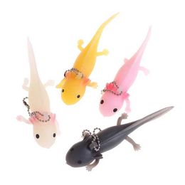 Decompression Toy Cartoon cute super soft simulation baby fish keychain pendant childrens stress relief toy TPR baby fish clip music violin t