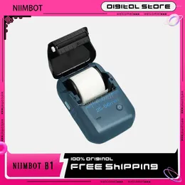 Niimbot B1 Mini Bluetooth Portable Pocket Label Thermal Printer Wireless QR Code PrinterMaker Barcode Price-Tag Sticker