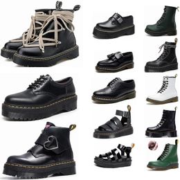 2024 New boots designer Dr Womens Men Martenes Boot Ankle Mini Platform Doc Booties Low Top Leather Winter Snow Booties OG 1460 Smooth Oxford Bottom Warm Shoes