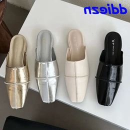 Beach Mules Female 209 Footwear Fashion Ladies Flats with Shoes Sandals Slippers Slides Shose for Women bf5