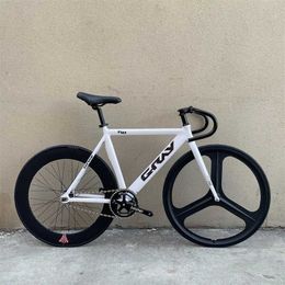 Bikes Aluminium alloy fixed gear bicycle track bicycle single speed frame fixed bicycle front magnesium alloy racing wheel rim Q240523