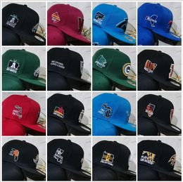 2024 32 Colours USA Football Adjustable Hat Teams Hip Hop Snpback Basball Cap Men Vintage Flat Sport Base Ball Mix Colour football Snapbacks Caps Bone Chapeau Ma24-1