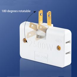 US/EU Outlet Power Converter Rotate Charger Wall USB Socket Adapter Splitter Converter Socket One To Three Power Conversion