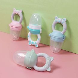 1pcs Feeder Newborn Pacifier Fruit Food Feeding Cute Shape Reborn Silicone Pacifiers For Babies Baby Toys L2405