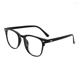 Sunglasses Anti-blue Light Flat Glasses Transparent Frame Big Lens Fashion Simple Round Radiation Protection Eyewear Lunettes