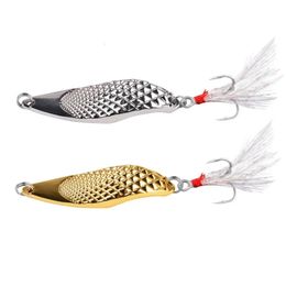 1pcs Metal Lure 3g5g7g10g15g20g Fishing Lures Wobbler Spinner Bait Spoon Artificial Bass Hard Sequin Paillette 240522