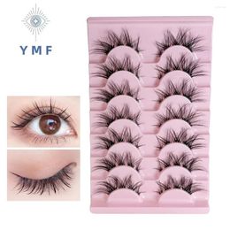 False Eyelashes 7 Pairs Of Crossed Fibre Multi-layered Thick Three-Dimensional Messy And Fluffy