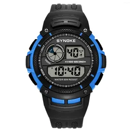 Wristwatches Waterproof Men's Digital Watch With LED Back Light