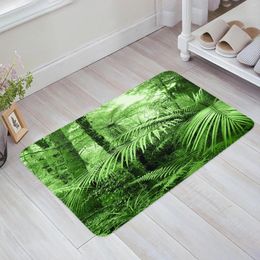 Carpets Green Jungle Forest Scenery Carpet For Living Room Area Rug Floor Mat Bedside Hallway Doormat Kids Bedroom Home Decoration