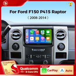 Car dvd Radio for Ford F150 P415 Raptor 2008-2014 Wireless Carplay Android Auto Qualcomm Car Stereo Multimedia Player 2Din