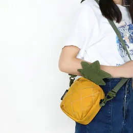 Bag Spring 2024 Women Pineapple One Shoulder Crossbody Small Pack Casual All-match Cute Phone Package D795