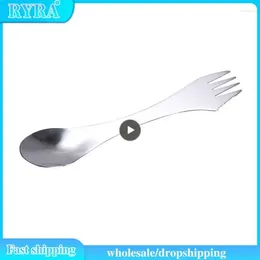 Forks Western Tableware 3 In 1 Multifunctional Creative Portable Spoon And Fork Integrated Tools