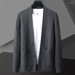 Men's Sweaters 2024 Autumn Winter Fashion Harajuku Vintage Sweater Men Cardigan Top Designer Clothing Soft Warm Knit Jackets
