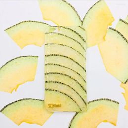 Decorative Flowers 5pcs Dried Pressed Cantaloupe Slices Plant Herbarium For Exopy Jewellery Po Frame Phone Case Bookmark Postcard Scrapbook