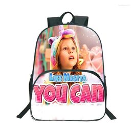 School Bags Like Nastya Backpacks Girls Primary Bag Nursery Toddler Knapsack Kids Wear-resistant Zipper Daily Children's Mochilas