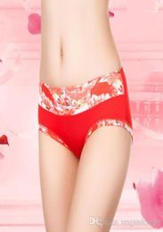 Fashion Designer Panties Relaxed Middle Waist Female Clothing Plus Size Briefs Casual Apparel Flower Print Womens86688548103394