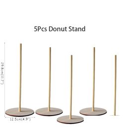 Party Decoration 20 Hole Donut Wall Hanging Donuts Holder Stand Boards Decor Accessory Dinnertable Baby Kids Birthday 210408 Drop Deli Dhd9Z