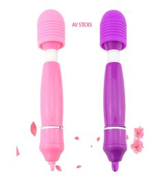 Mini Vibrator Clitoris Stimulator Sex Toy for Female Magic AV Wand Vibrating Massager Stick Adult Sex Product Women Masturbation3926564