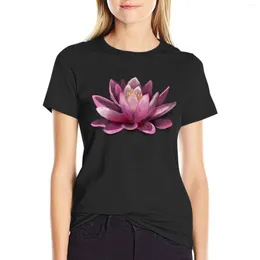 Women's Polos Lotus Lien T-shirt Plus Size Tops Short Sleeve Tee Animal Print Shirt For Girls Tshirts Woman