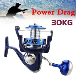 30KG Power Drag All Metal Spinning Reels 6000 7000 8000 9000 10000 Heavy Duty Sea Fishing Boat Fishing Jigging Fishing Reel28013711933