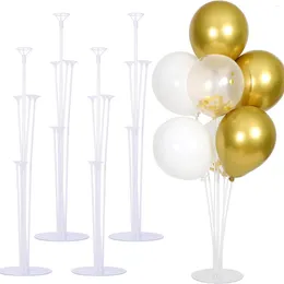 Party Decoration 4 Sets Of 70cm 7 Head Table Floats Suitable For Weddings Birthdays Anniversaries Themed Parties Decorative Balloon Brackets