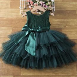 Girl Dresses 2-6Yrs Baby Christmas Dress For Girls Toddler Birthday Party Prom Gown Tutu Layer Clothes Kids Backless Lace Clothing Xmas