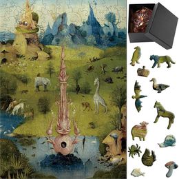 Puzzles Animal Games Children Wooden Puzzle Jigsaw Animal Puzzles Brain Teaser Intellectual Toy Model Kit Adults Hell Difficulty Hobby Y240524