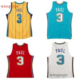 ed basketball Jersey #3 Chris Paul 2005-06 10-11 Mesh Hardwoods Classics retro jerseys Men Women Youth red blue