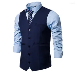 Men's Vests Foreign Trade Suit Vest European Size Casual Fashionable Jacket
