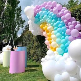 Party Decoration 100pcs 5inch Macaron Latex Balloons Pastel Candy Balloon Christmas Wedding Birthday Decorations Baby Shower Air Globos