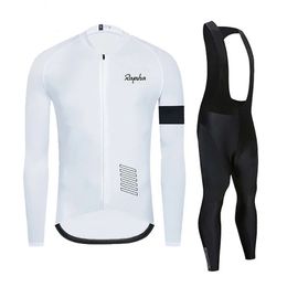 Spain Team Long Sleeve Cycling Jersey Set Bib Pants Ciclismo Bicycle Clothing MTB Bike Uniform Men Clothes 240523
