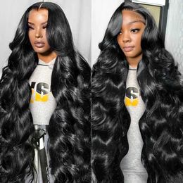 Synthetic Wigs 40 inch high-definition lace front wig body wave human hair wig high-definition lace wig 13x6 Brazilian womens gel free wig for sale Q240523