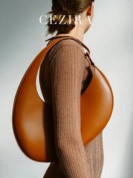 Evening Bags CR Niche Women Brand Design Handbag Top-handle Single Strap Shoulder Hobo Bag Luxury Irregular Shape Fashion Chic Underarm