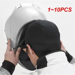 Motorcycle Helmets 1-10PCS Breathable Mesh Mens Helmet Inner Caps Anti-Sweat Hat Thin Motocross Racing Ski Under Lining