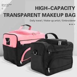 Professional Makeup Bag Salon Nail Tattoo Tool Storage Case Beauty Cosmetic Organiser Portable Hairstylist Travel Bag 240522