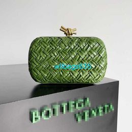 Stylish Bag Women's BottegavVenet Bag Knot Minaudiere Clutch Foulard Intreccio leather Metallic Knot Clasp Closure with logo WLGL