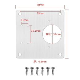 1/4/6PCS Kitchen Cupboard Door Hinge Repair Kit Cabinet Repair Side Panels Mount Kitchen Door Hinge Repair Plates Home Hardware