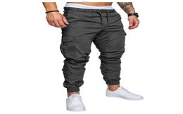 Brand Men Pants Hip Hop Harem Joggers Pants 2018 Male Trousers Mens Joggers Solid MultiPocket Ten Colors Pants Sweatpants M4XL C2739449