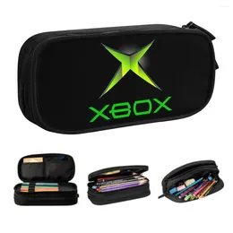 Classic Xboxs Logo Customised Cute Pencil Cases Boys Gilrs Big Capacity Game Gamer Gifts Bag Pouch Students Stationery